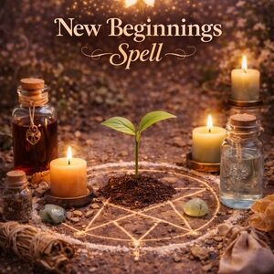New Beginnings Spell Kit with Candles and Crystals